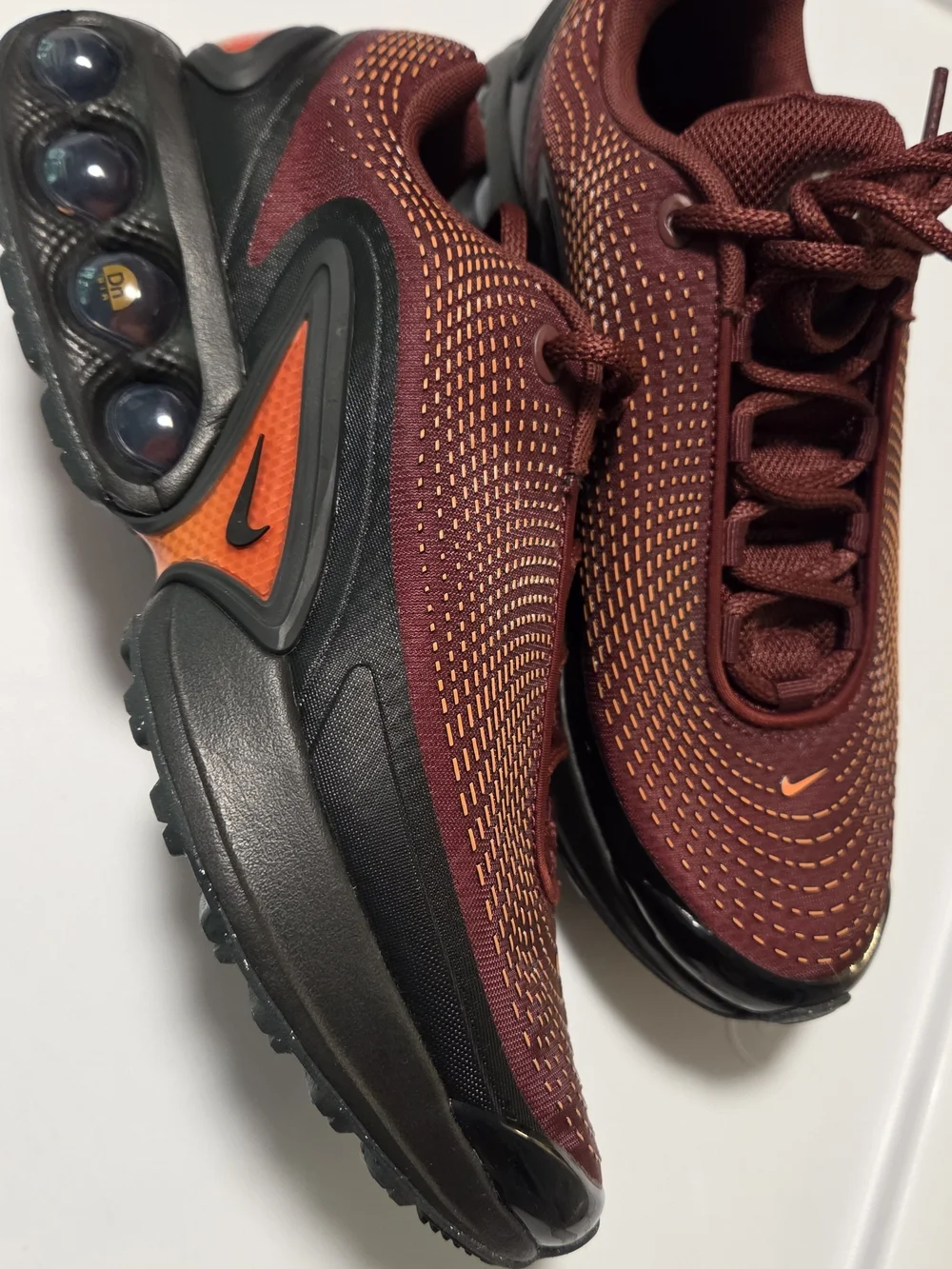 Nike Men’s Air Max Running Shoes - Burgundy/Orange